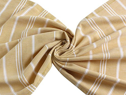 Cacala 100% Turkish Cotton Kitchen Tea Towels, Highly Absorbent Luxury Soft Quick Drying Dish Towel with Hanging Loop for Gym, Yoga, Bath, Sports, Cleaning and Kitchen (23 x 36), Camel - color: Camel