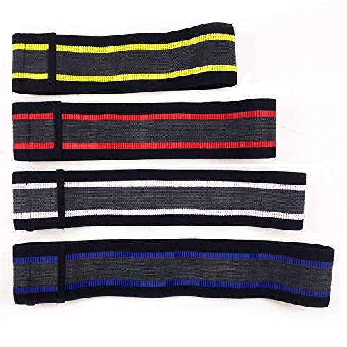 Kbands Hip Bands Resistance Kit | Non-Slip Fabric Glute-Bands | Fitness Training Physical Therapy | Infinity Series - 4 Resistance Levels + Free Carry Bag
