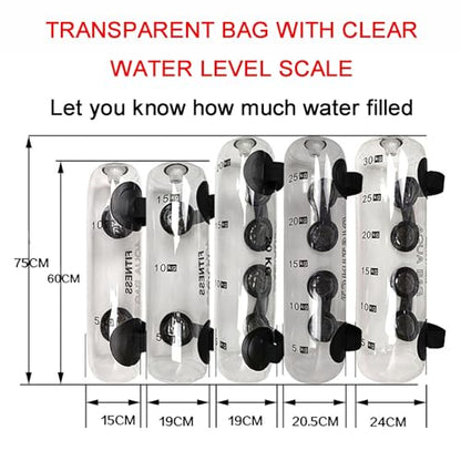 Adjustable Water-Filled Fitness Equipment Replaces Sandbags Water-Filled Strength Training Bag Unisex Suitable for Outdoor Use - size: 5KG