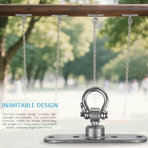 Swing Hanger Heavy Duty Anti-Rust 180° & 360° Bearings1500 lb Capacity Smooth Rotation for Indoor Outdoor Swing Chairs, Hammocks, Playgrounds, Yoga - size: Size 2