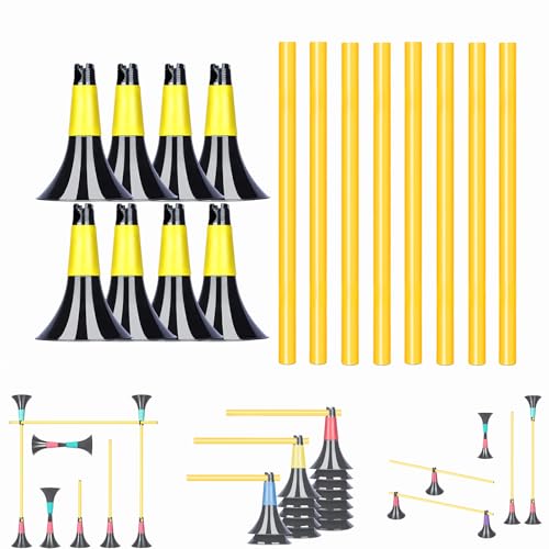 Basketball Training Cones and Agility Poles Set - color: Yellow