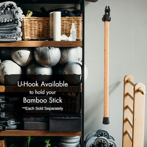 MobileVision Bamboo Stick for Fitness and Physical Rehabilitation - size: ONE 61.5 INCH BAMBOO STICK