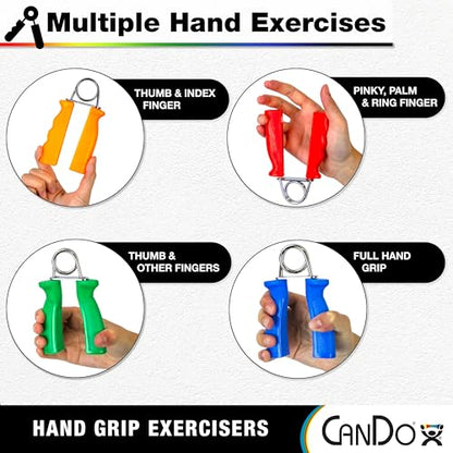 CanDo Hand Grip Exerciser Pair-Green, Medium - size: Pack of 1