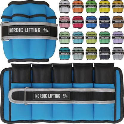 Adjustable Ankle Weights for Women & Men – 1 Pair (2–10 lbs) Wrist, Arm & Leg Weights for Gym, Yoga & Home Workouts – Secure Fit Strap Design – Durable Fitness Training Equipment - color: Royal Blue