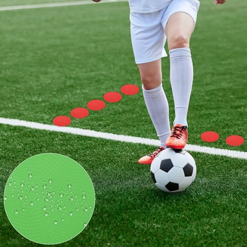 PATIKIL Spot Markers, Non-Slip Floor Dots Agility Markers Flat Field Cones Poly Dots - color: Green