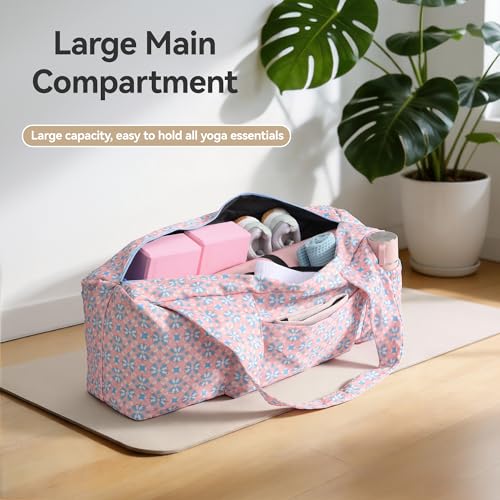 Yoga Mat Bag with Wet Pocket, Large Yoga Mat Carrier Fits All Your Stuff, Personalized Yoga Gifts, Gym Tote Bag for Women