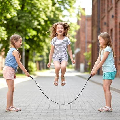 36PCS Adjustable PVC Jump Rope Bulk - 9.4ft Black Jump Ropes for Cardio Fitness, Workout, Training - Tangle-Free Plastic Jumping Rope Bulk for Men & Women