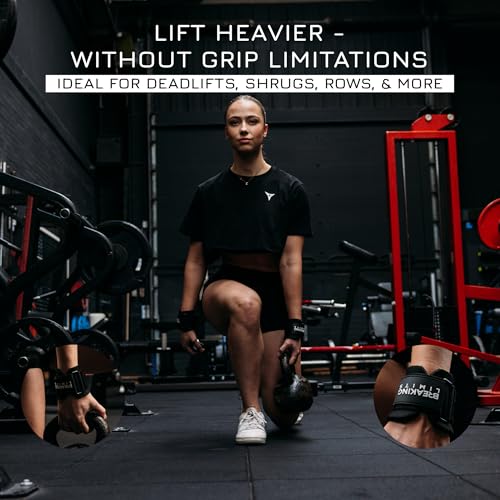 Breaking Limits Lifting Hooks for Weight Lifting (Pair) - Wrist Hooks for Weightlifting, Gym, Deadlifts & Pull-Ups– Hook Lifting Straps - Hook Grips for Men & Women