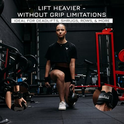 Breaking Limits Lifting Hooks for Weight Lifting (Pair) - Wrist Hooks for Weightlifting, Gym, Deadlifts & Pull-Ups– Hook Lifting Straps - Hook Grips for Men & Women