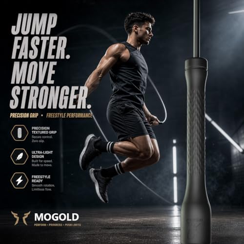 10,000-Drop Unbreakable Jump Rope, 5mm PVC Adjustable Speed Rope with Ergonomic PP Handles for Boxing, HIIT & Home Gym - color: Black