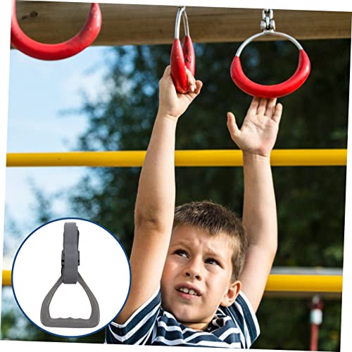 UPKOCH 2 Pcs Adjustable Gym Rings with Thick Straps for Outdoor Strength Training Versatile Fitness Equipment for Core and Upper Body Workouts Home and Playground Use