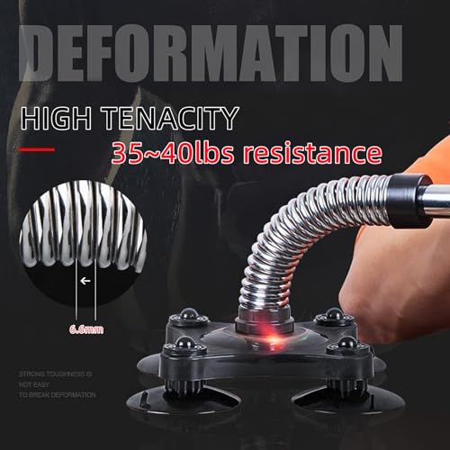 Arm Wrestling Training Equipment 45~50lbs Forearm Trainer Grips Wrist Exerciser Muscle Developer Strength Home Fitness for Professional & non-professional - color: Light Black(35-40lbs)