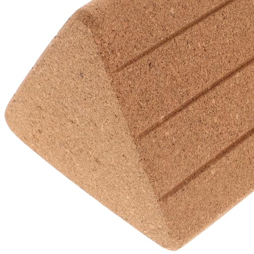 Triangle Cork Yoga Blocks Set, Non-Slip High Density Exercise Bricks for Pilates and Fitness, Lightweight Support Blocks for Stretching, Balance, and Movement Practice