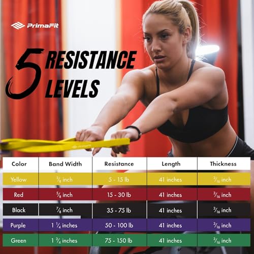 Resistance Bands - Workout, Gym & Pull Up Assistance Bands - Dumbbell Alternative, Stretching - For Men & Women