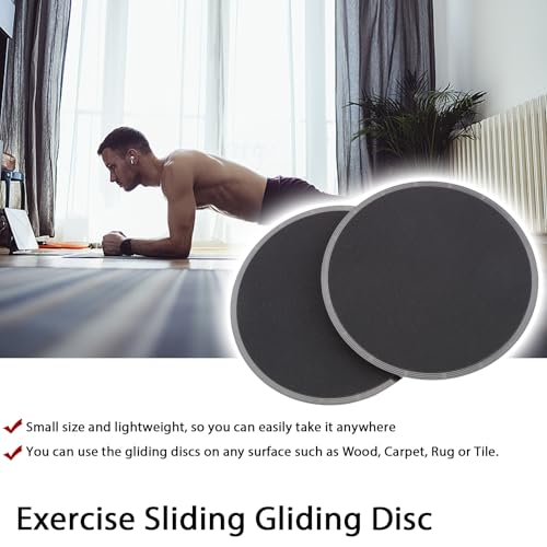 Fitness Disc, 2pcs Core Sliders for Working Out Lightweight Floor Fitness Trainer Leg Exercise Gear for Gym Home Yoga Pilates