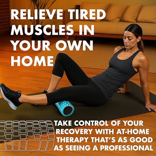 321 Strong Foam Roller - Medium Density Deep Tissue Massager for Muscle Massage and Myofascial Trigger Point Release, with 4K eBook - color: Orange