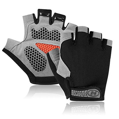 Accmor Cycling Gloves for Men Women, Bike Gloves Half Finger Road Bike MTB Gloves, Anti-Slip Shock-Absorbing Glove for Fitness Cycling Outdoor Sports