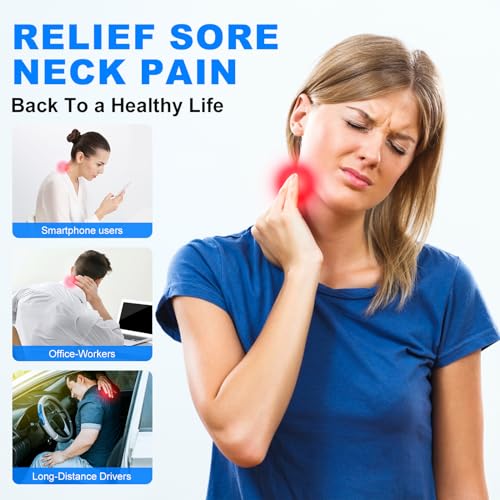 Cervical Neck Traction Device Over Door Home Use for Neck Pain Relief, Portable Neck Stretcher Strap for Spinal Decompression or Physical Therapy, Restore Natural Curve of Neck