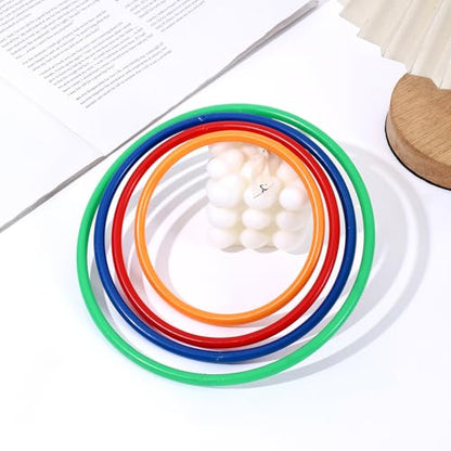 24 Pcs Multicolor Ring Toss Game Agility Training Rings