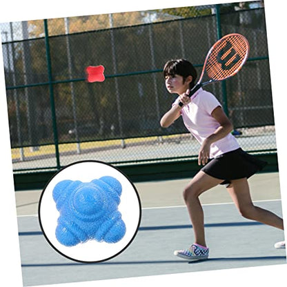 Garneck 6pcs Hexagonal Reflex Balls Reaction Training Balls for Fitness Agility Exercise Hand-Eye Coordination