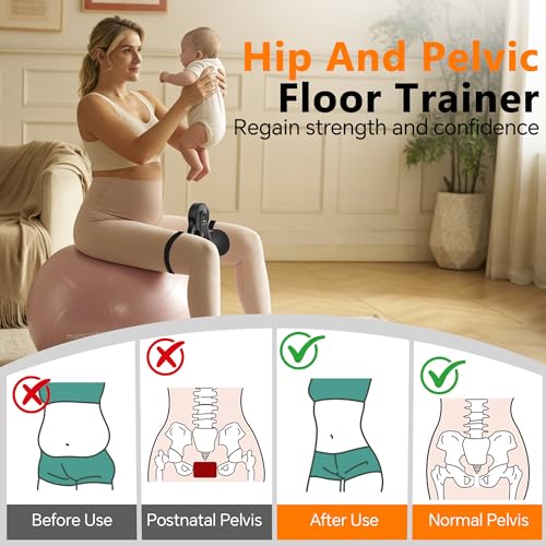 Pelvic Floor Exercise Devices, Thigh Master Kegel Exerciser 90/135lb Adjustable Pelvic Floor Muscle Trainer with Digital Counter, Resistance Band Straps for Women Men Shaping Home Gym