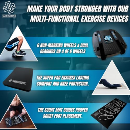 FIT Ab Squat Roller™ Dual Mat Bundle (FIT ASR with a Squat Mat and a Super Pad)