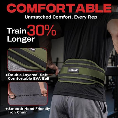 Weightlifting Dip Belt with Chain, Heavy Duty 550-650 lbs Capacity, for Dips and Pull-ups