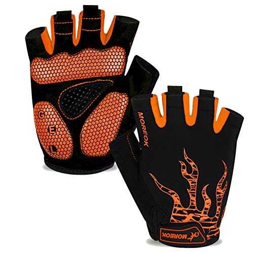 Cycling Gloves Bike Gloves for Men/Women-[5MM Gel Pad] Half Finger Bicycle Biking Gloves for Cycling/Weight Lifting/Gym/Motorcycle/Rowing/Outdoor Sports
