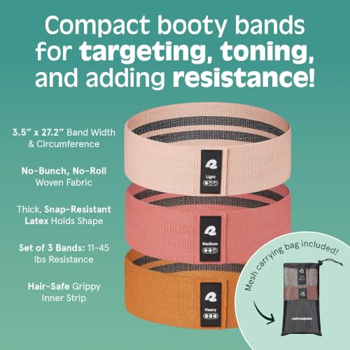 Retrospec Engage Resistance Booty Bands - color: Perfect Peach