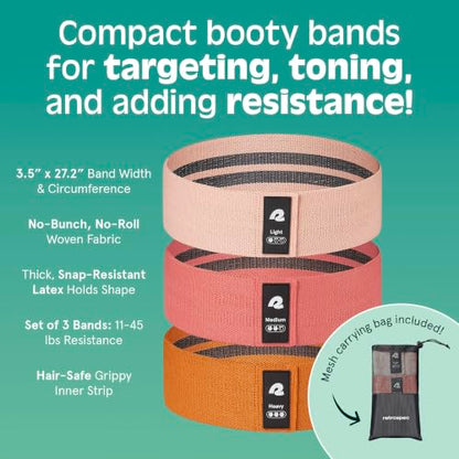Retrospec Engage Resistance Booty Bands - color: Perfect Peach