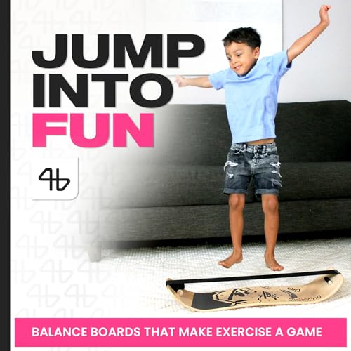 Balance Board for Kids - Slackline Wooden Wobble Board - color: Nirvana
