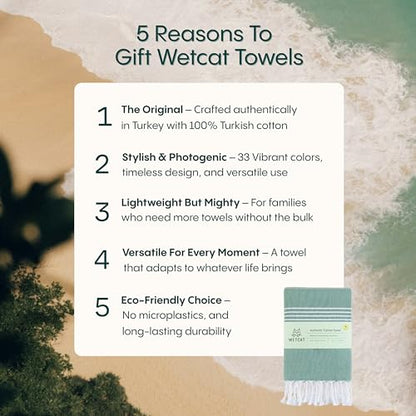Turkish Beach Towel Oversized (38"x71") 100% Turkish Cotton, Made in Turkey - Sand Free, Extra Large, Ultra Soft, Quick Drying, Compact & Lightweight for Travel - Aqua - color: Aqua, size: Beach Towel (38" x 71")