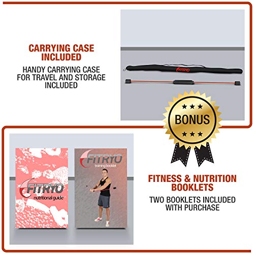 Flex Fitness Body Bar for Physical Therapy & Rotator Cuff Relief - Shoulder Rehabilitation Tube for Baseball & Exercise Stick - Mobility Training Stick for Home Workout