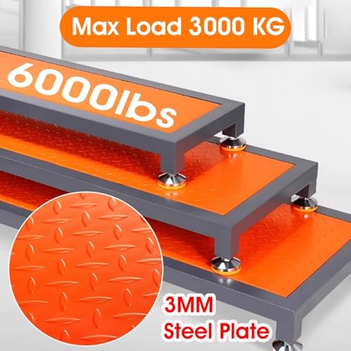 Heavy Duty Non-Slip Outdoor Prefab Step for Mobile Home/Patio/Steep Hills/Deck Stairs/Above Ground Pool, Adjustable CNC Machine Work Platform, Load 3000KG(41x14x5.9in/105x36x15cm)