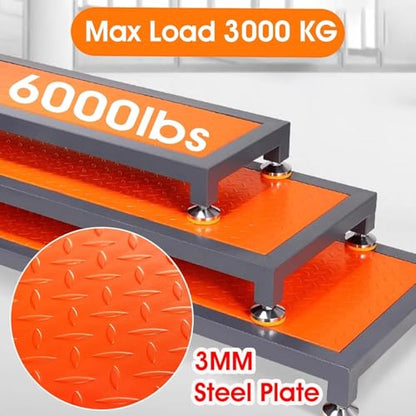 Heavy Duty Non-Slip Outdoor Prefab Step for Mobile Home/Patio/Steep Hills/Deck Stairs/Above Ground Pool, Adjustable CNC Machine Work Platform, Load 3000KG(41x14x5.9in/105x36x15cm)