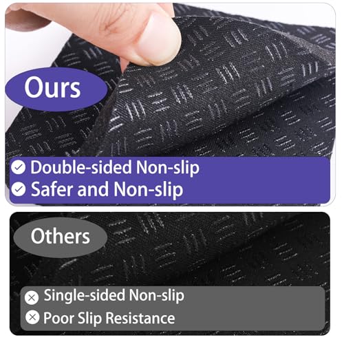 6pcs Treadmill Mat Pads, 4x4 Inch High Density Silicone Treadmill Mat for Carpet Floors Double-Sided Anti-Slip Exercise Equipment Mat Treadmill Vibration Pads for Most Fitness Equipment