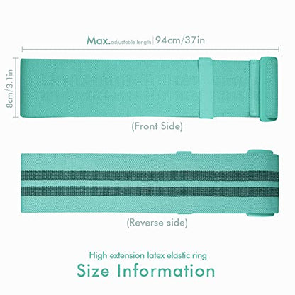 3PCS Adjustable Length Bands Resistance Bands Set Exercise Bands for Legs HIPS and Glutes Non Slip Exercise Loop Bands Suit for Everyone