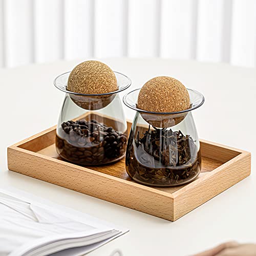 Kingrol 8 Pack Wine Decanter Cork Stoppers - 2.45 Inch/ 62 mm Cork Ball Stopper for Glass Decanter Carafe - Travel Massage Roller Balls for Myofascial Release, Trigger Point Therapy, Yoga Therapy