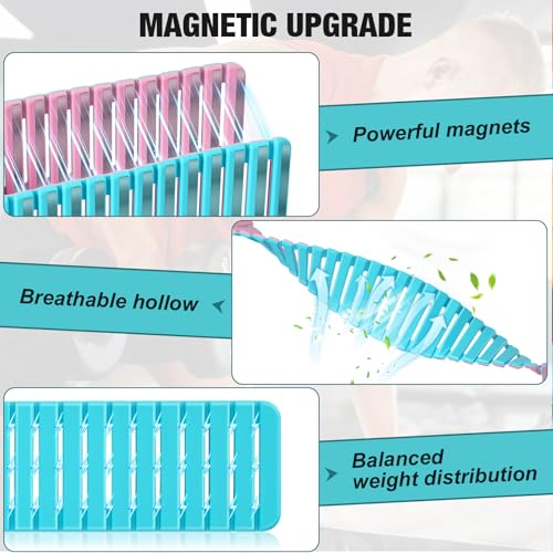 2 Pcs Adjustable Magnetic Ankle & Wrist Weights for Women & Men - 1lb Each, Perfect for Jogging, Swimming, Yoga, Cardio & Pilates