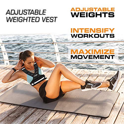 "Aduro Sport Adjustable Weighted Vest Workout Equipment, 4-10lbs/11-20lbs/20-32lbs/26-46lbs Body Weight Vest for Men, Women, Kids" - style: 20-32 Pounds (9.07KG-14.51KG)