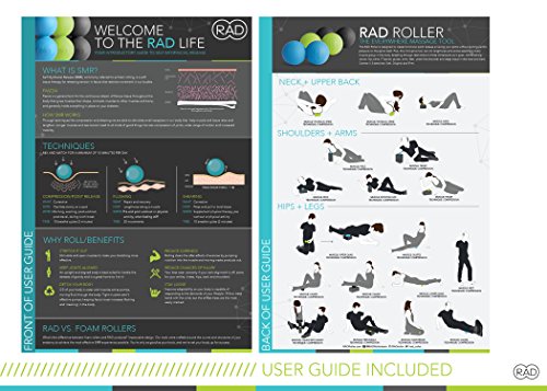 RAD Roller Stiff Peanut Massage Ball - High Density Peanut Massager - Myofascial Release for Back, Feet, Neck, Psoas - Suboccipital Release Device, Thoracic Spine Roller Balls