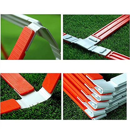 Agility Ladder Fixed Agility Training Ladder, Football Sports Speed Ladder,Home Gym Fitness Equipment,for Athletic Footwork & Sports Drills