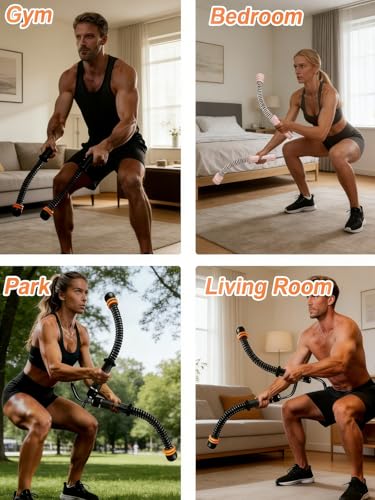 Battle Ropes Ropeless Cordless Portable Battle Ropes Sticks at Home Workout Equipment Gym Equipment Weights Rope Ropeless Jump Rope Home Arm Workout Homes for Men Women