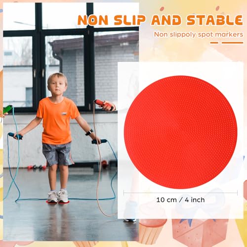 6 Pcs Poly Spots Markers Sports Training for Gym Floor Soccer Basketball Speed Agility Training Field Marking Equipment