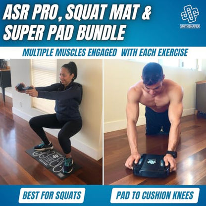 PRO Ab Squat Roller™ Dual Mat Bundle (PRO ASR with a Squat Mat and a Super Pad)