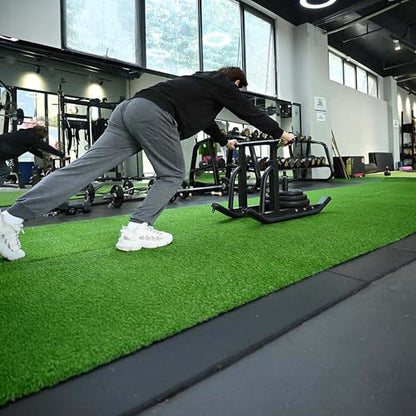 Yescom Sports Sled Strips Turf Gym Flooring for Weight Sled Push Pull - size: 0.4"H-3'x65'(200Sq.Ft)