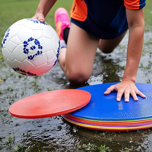 12 Pcs 9 Inch Agility Cones, Multiple Color