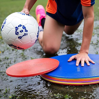 12 Pcs 9 Inch Agility Cones, Multiple Color
