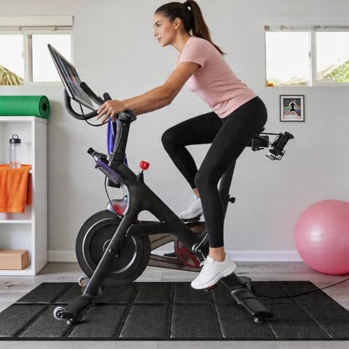 Walking Pad Treadmill Mat for Carpet Floors,63x30 Hardwood Floor Protection, Mats for Under Walking pad/Treadmill/Bike/Exercise Equipment on Carpets, Noise Shock Absorption, Stationary