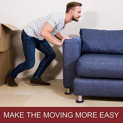 Felt Furniture Sliders, 20pcs-3 1/2” Furniture Sliders for Carpet, Furniture Pads Hardwoods Floors, Heavy Furniture Movers Sliders, Reusable Moving Pads, Floor Protectors for Carpet